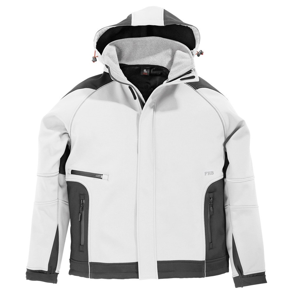 FHB kurtka softshell Walter, rozmiar 2 XL, biały/antracyt, 78518-1012-2XL