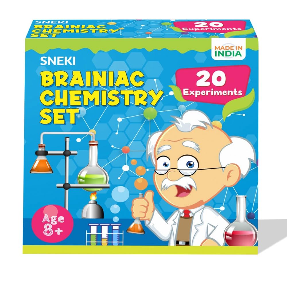 SNEKI Educational Chemistry Science Experiment Kit Games Gift Toys for Kids Boy Girl Aged 8 10 12 Year STEM Scientific Lab Kit Project Toy Birthday Gifts for Boys Girls Home Chem Lab Toy Science Kit
