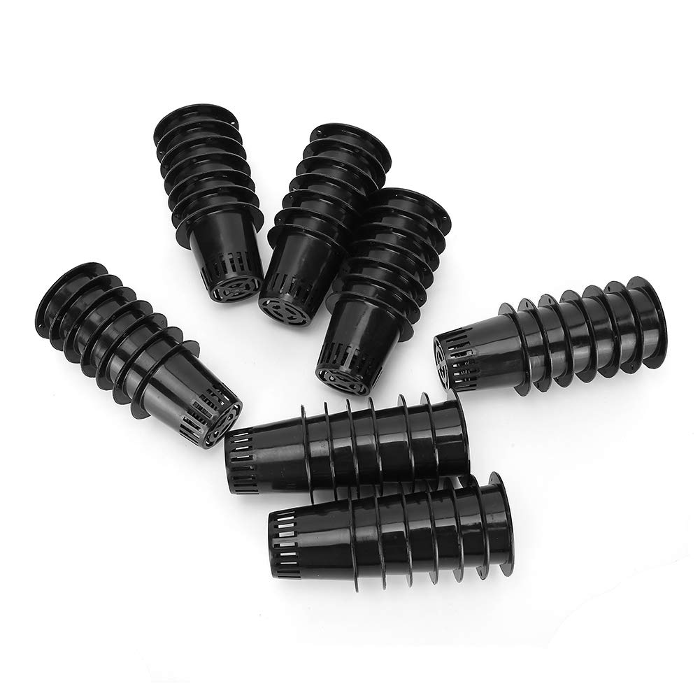 50 Vasi Idroponici A Rete Bianchi - Per Coltura Senza Suolo, Con Intaglio, Per Ortaggi Ed Erbe - Foto 5