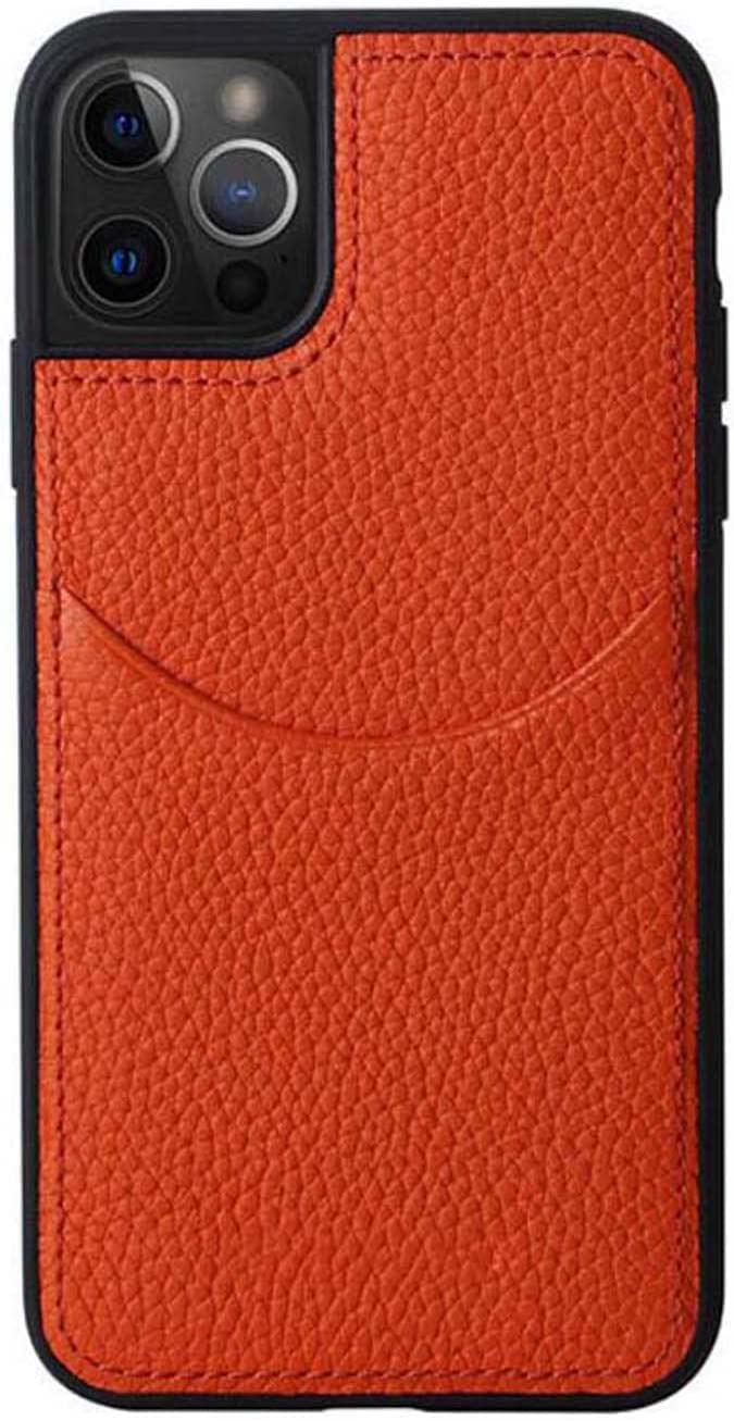Étui iPhone 14 antichoc en cuir litchi avec rangements - 8