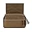 KRYDEX Tactical Drop Pouch Sub Abdominal Carrying Kit Bag Tactical Fanny Pack with Hook and Loop Panel for Tactical Vest Chest Rig (Coyote Brown)