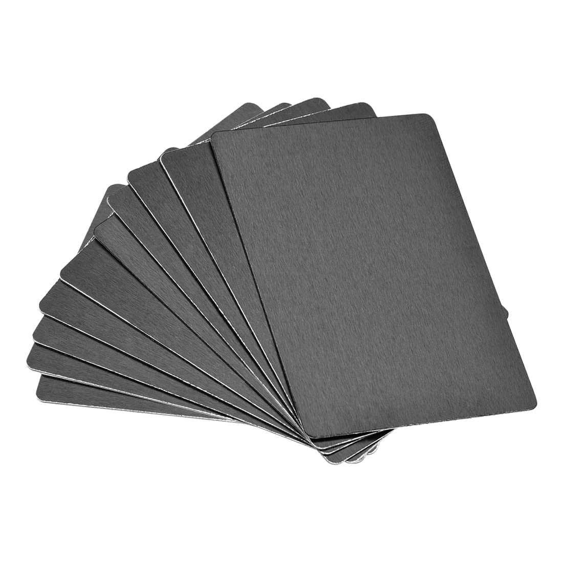 Plaque Métallique Alu Anodisé Noir 100x60x0.5 Mm - Lot De 5 - Idéal Plaque Signalétique & Laser