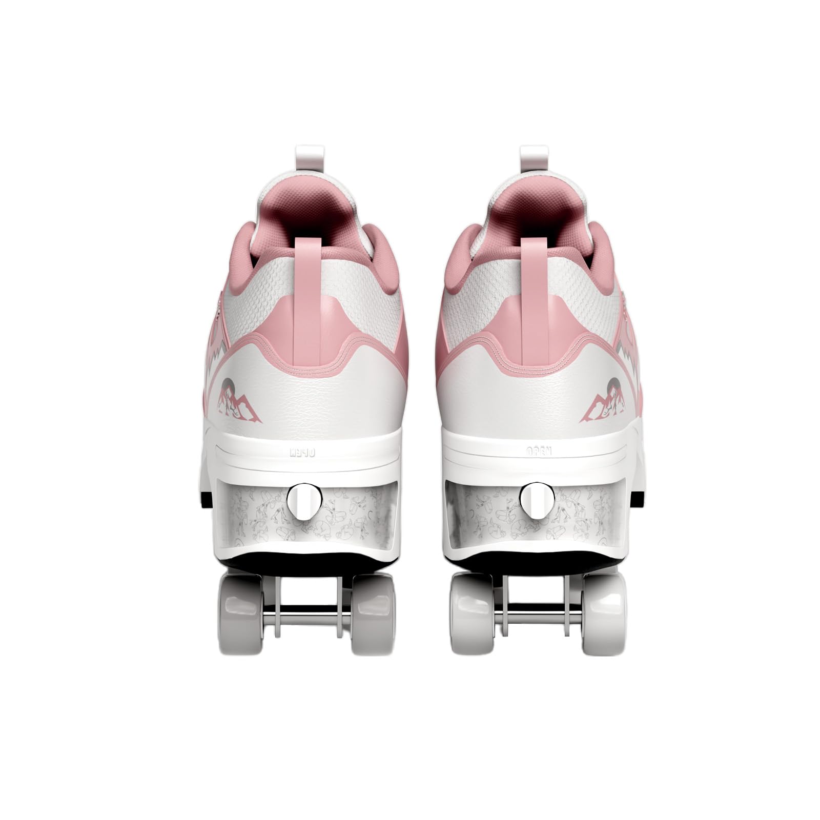 Scarpe con Rotelle Retrattili Automatiche 4 Ruote per Bambina - Pattini a Rotelle Incorporati, Scarpe da Skate Multisport per Ragazze e Ragazzi 34-40 - Idee Regalo