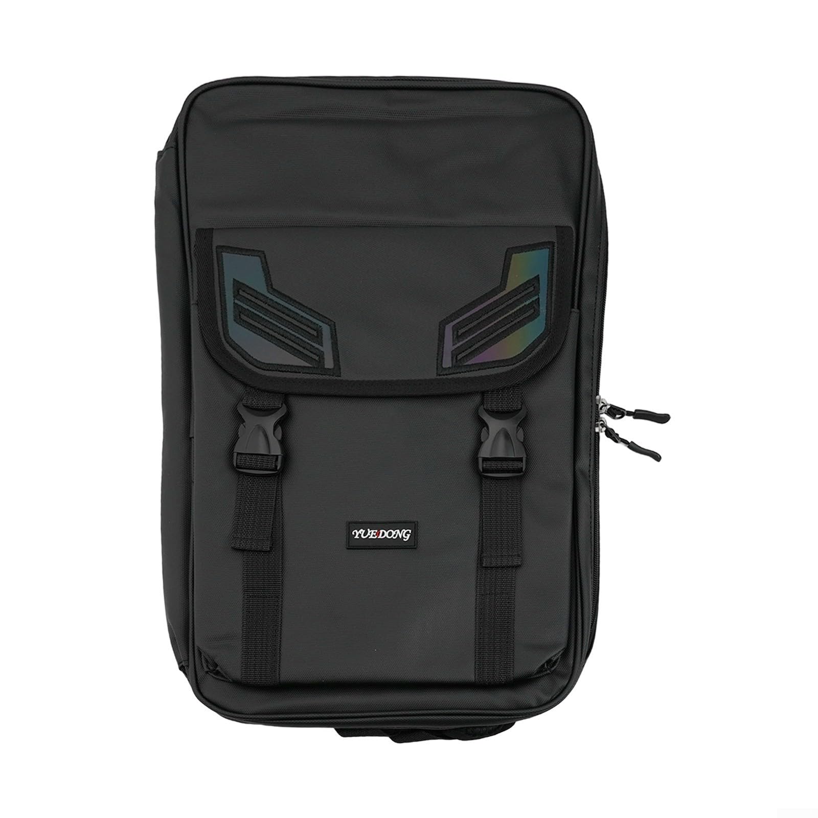 Custodia per Bacchette da per tamburo in Tessuto Oxford, Zaino Morbido Imbottito con Doppia Tasca, Custodia Protettiva per Accessori Musicali e Spartiti, Nero 45x26cm