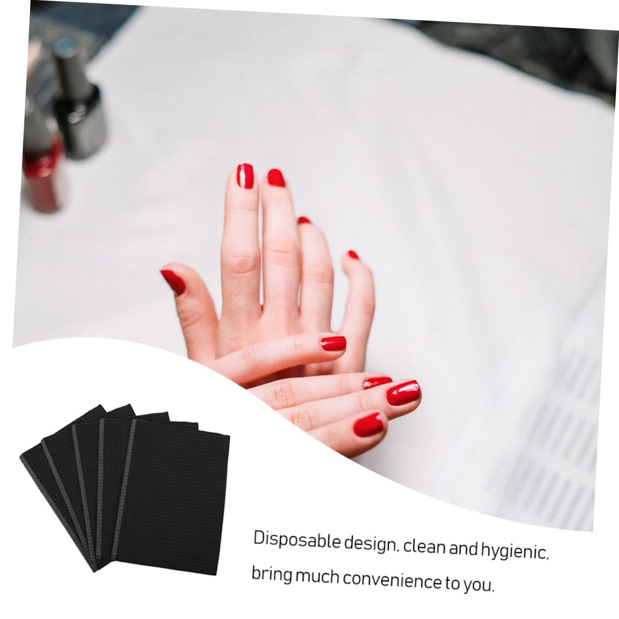 MAGICLULU Tovaglia Monouso per Nail Art in Carta 125 Pezzi Tovaglia per Manicure Resistente a Tre Strati Assorbente e Pieghevole per Saloni di Bellezza e Uso Professionale