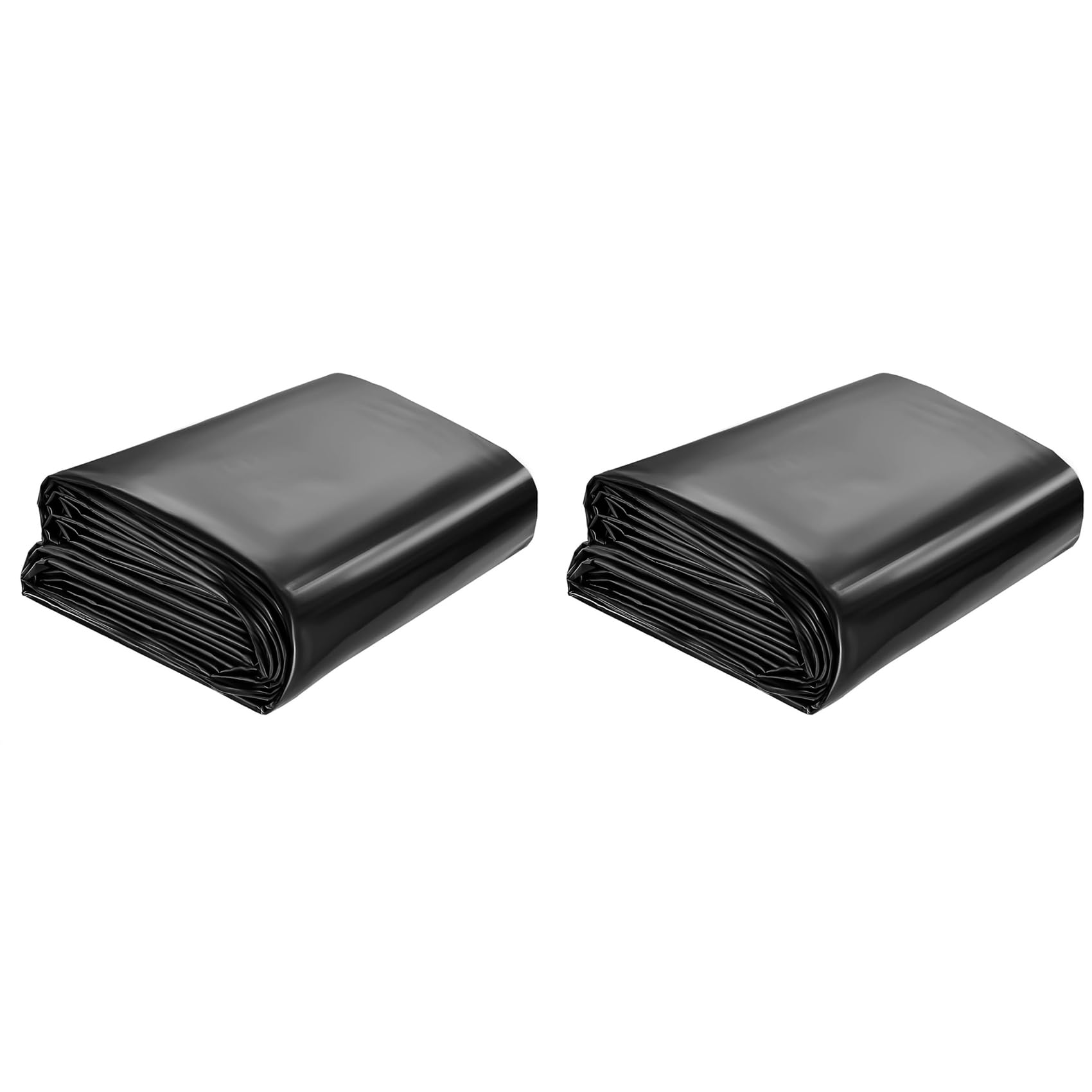 Jnchdghwa Black 2Pcs 7X10 Ft Pond Liner, Hdpe Thickness Fish Pond Liners For Outdoor Ponds, Pond Liner For Waterfall, Fish