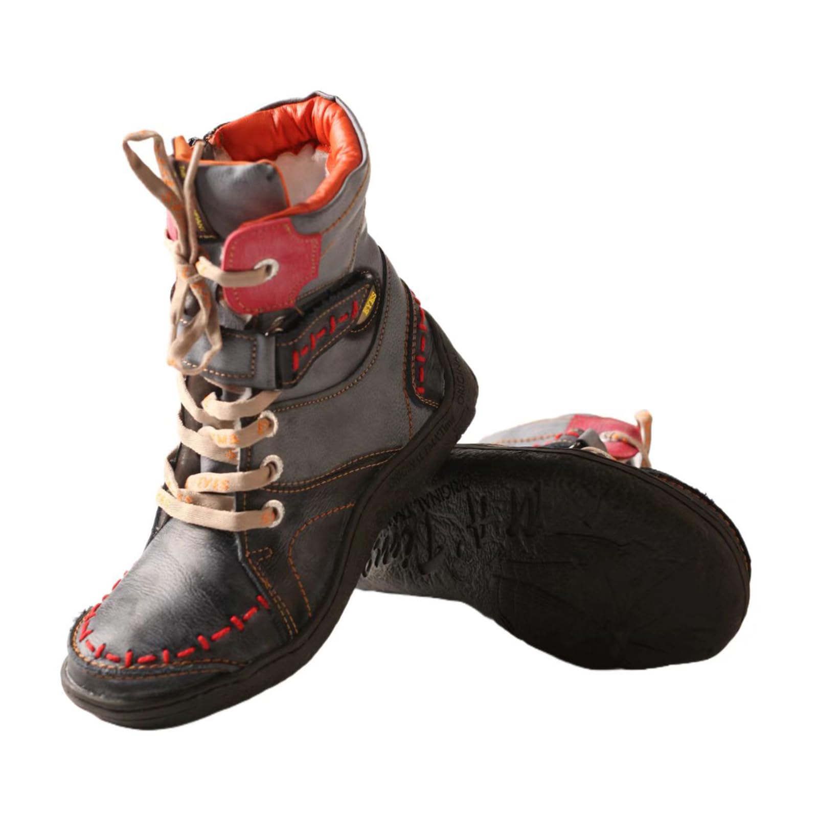 TMA EYES Damen Winter modische, neuartige, bequeme und warme Baumwollstiefel