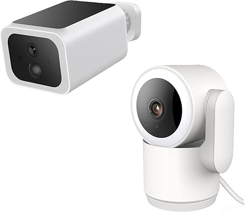 Luna 2K Cámaras interiores para seguridad del hogar y cámaras de seguridad inalámbricas para exteriores, cámara de batería con panel solar,