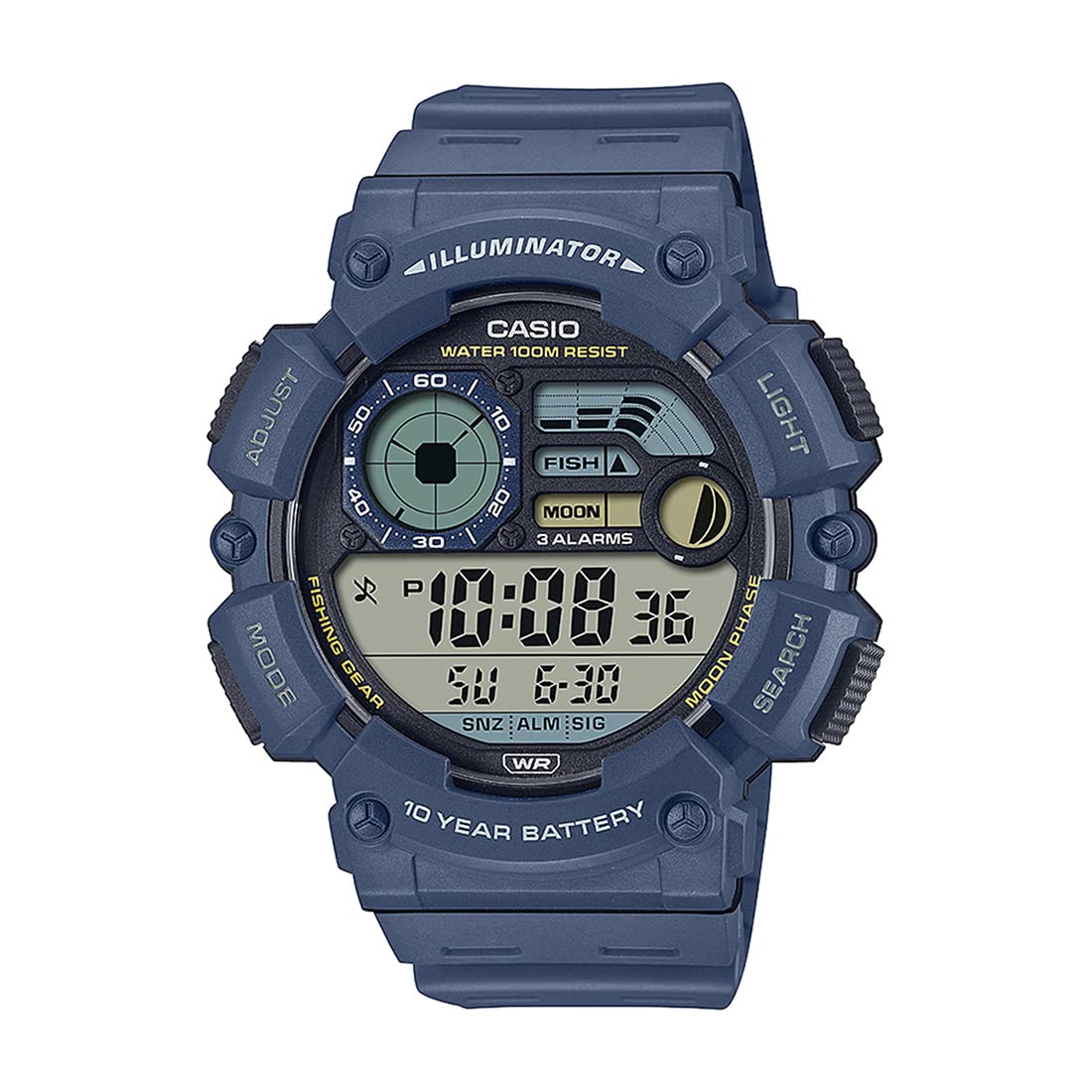Casio Resin Digital Blue Dial Unisex Watch-Ws-1500H-2Avdf, Blue Band (B0BZJT1LLD) Amazon Price History, Amazon Price Tracker