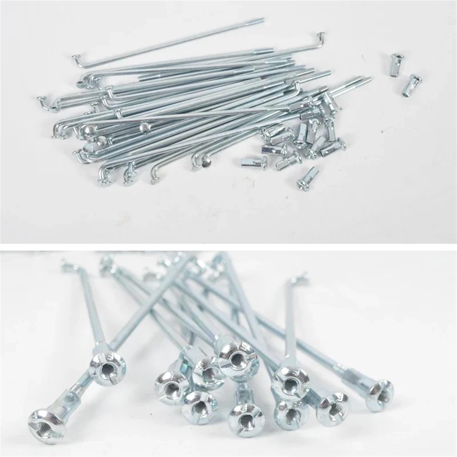 40PCS Elettrico Fit Per Raggi Della Bicicletta 12G Diametro 2.5mm Lunghezza 50-165mm Acciaio Con Nipples