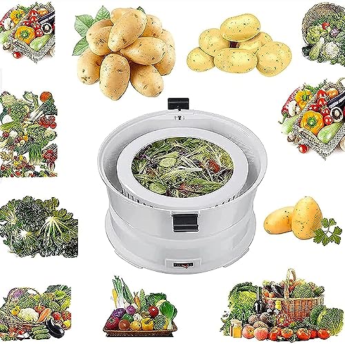 Pelador de patatas eléctrico automático, cuchilla de acero inoxidable de 1 kg/min, pela frutas y verduras automáticamente con un solo toque, tapa transparente segura, herramienta de cocina fácil de