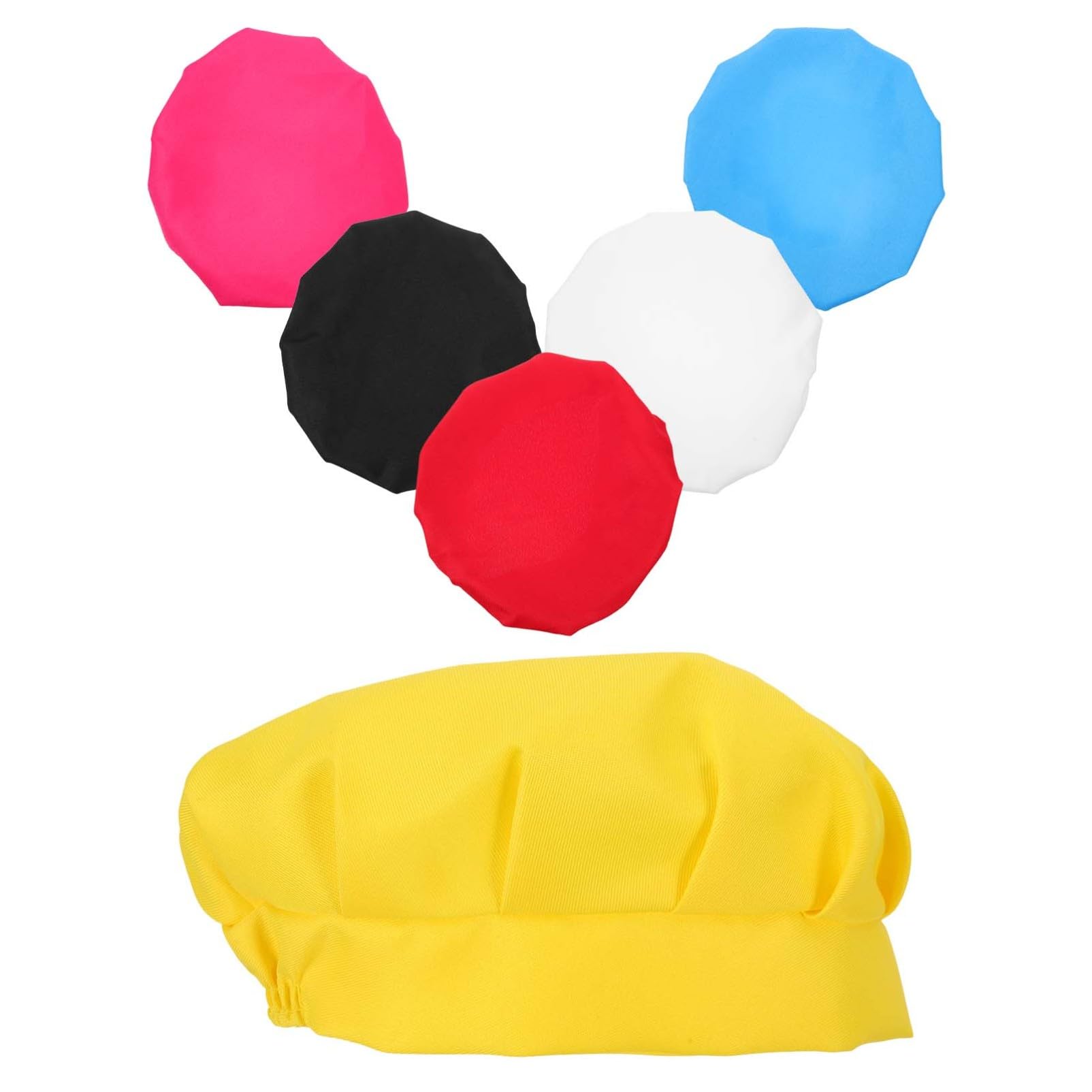 Vaguelly 6Pcs Chef Hat Cooking Caps Creative and Comfortable Cosplay Cooking Baking and Art Activities