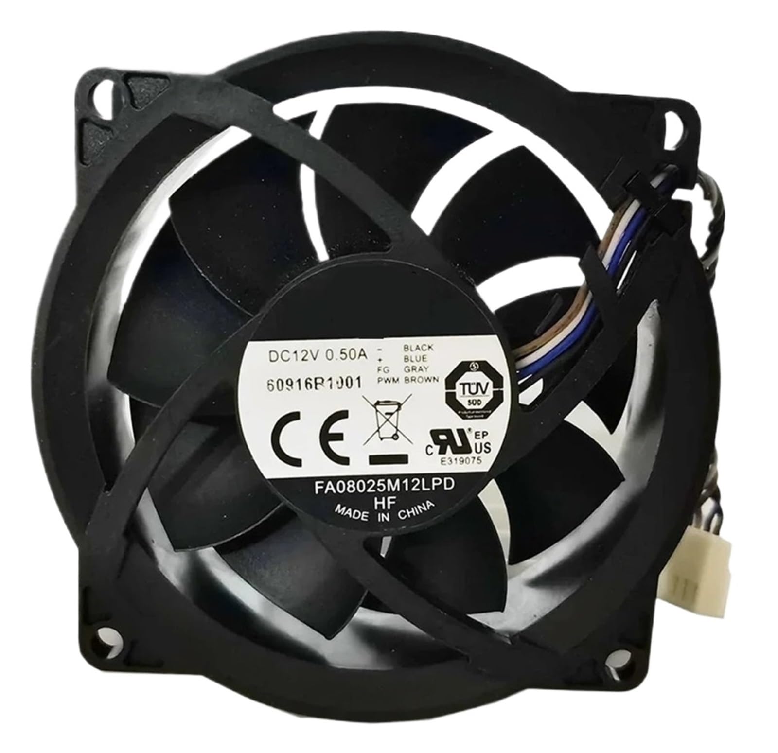 ZBWZXBDJ 8025 8CM FA08025M12LPD 12V 0.50A Four-Wire Cooling Fan