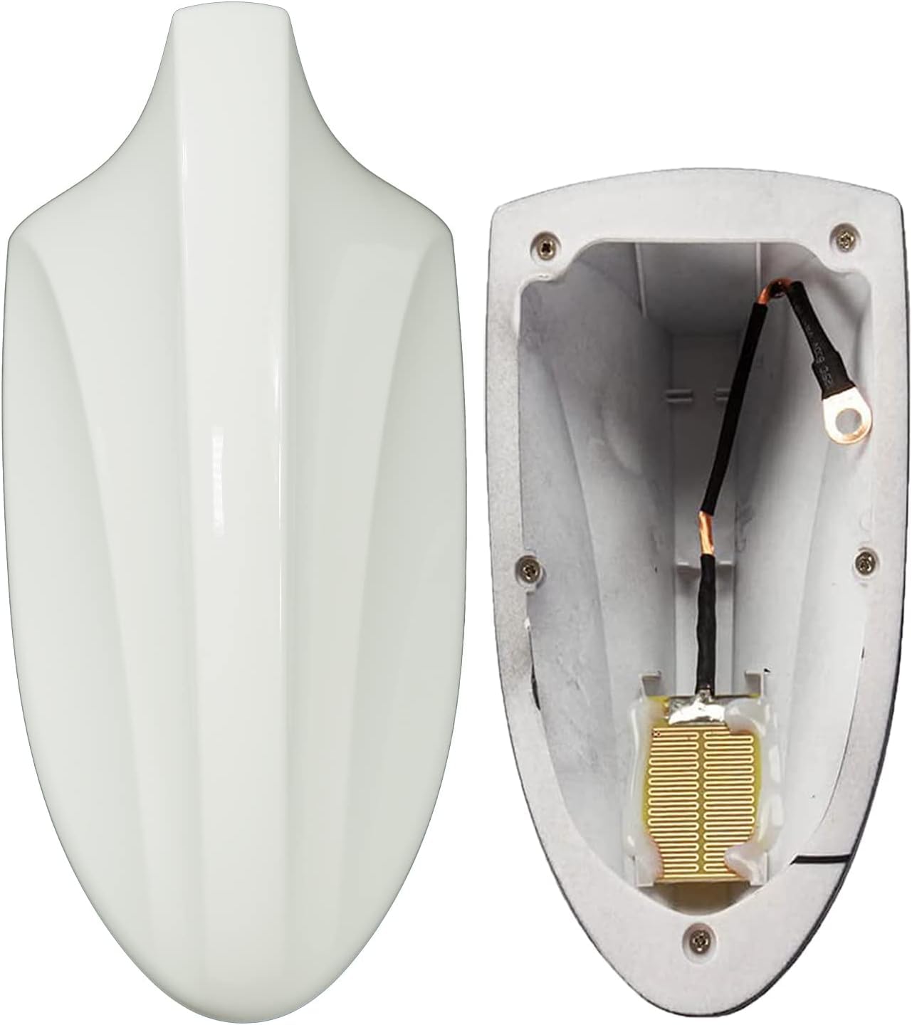 Takilma Antena de aleta de tiburón, cubierta de antena de aleta de tiburón de techo blanco