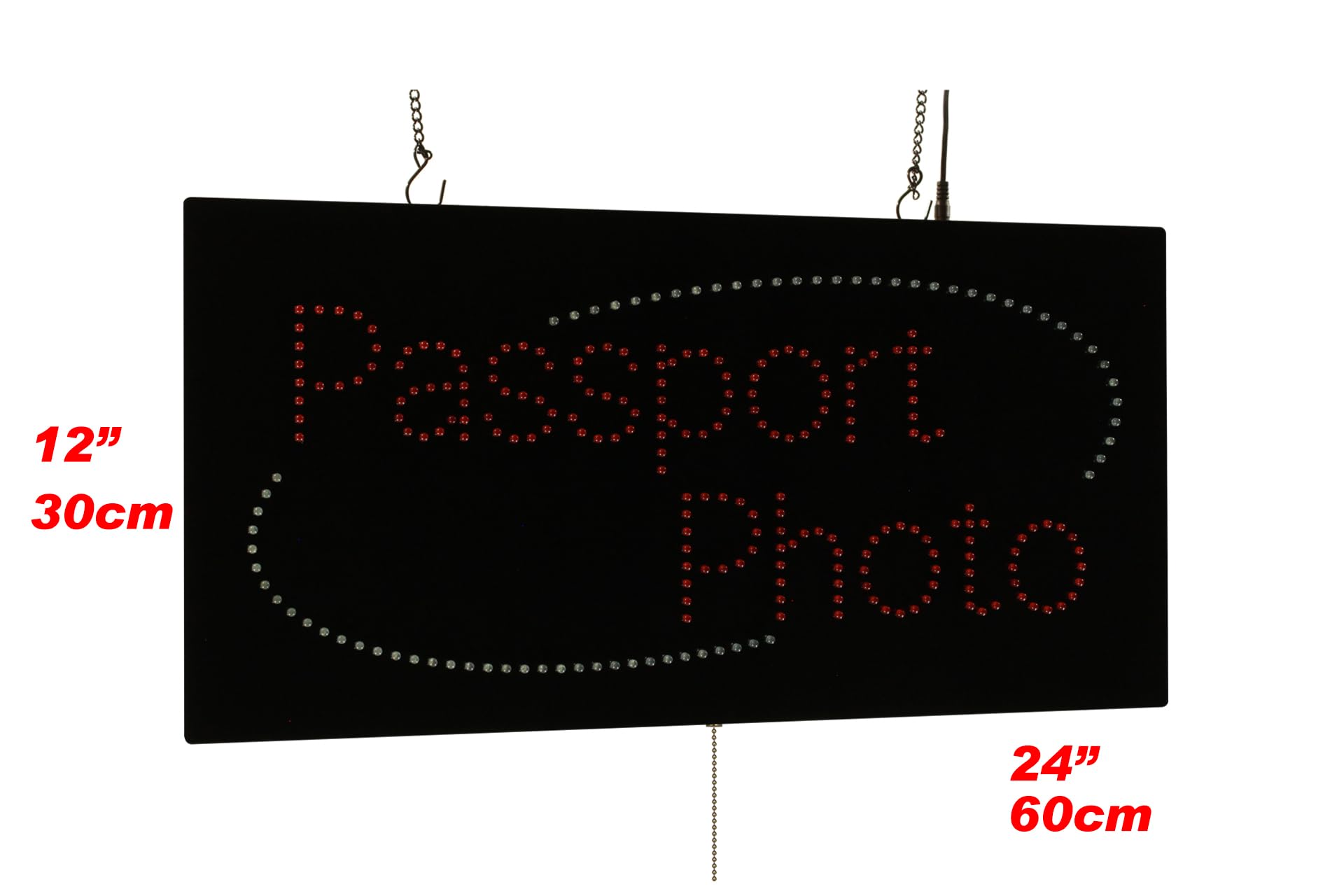Señal de pasaporte con foto, Topking Signage, LED Neon Open, tienda, ventana, tienda, negocio, cartel de ventana, visa, tarjeta de identificación, identidad, identidad