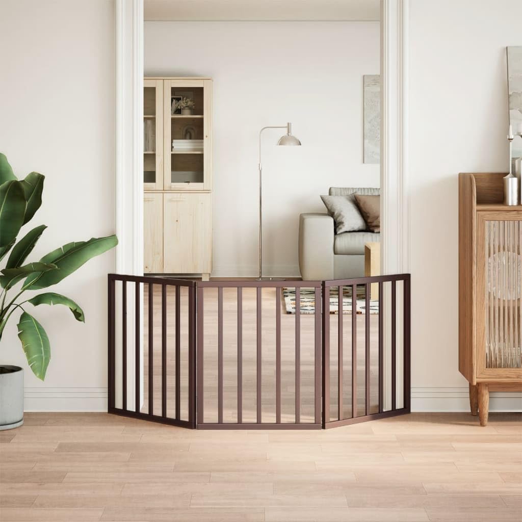 Lot de 3 grilles de séparation pliables en bois de peuplier pour le transport, montage sans perçage, 150 cm de large