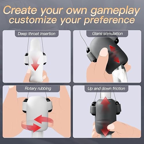 Miniatura 15 de Juguetes sexuales masculinos para hombres, masturbador masculino, vibrador de entrenamiento de pene con control de aplicación, juguete sexual
