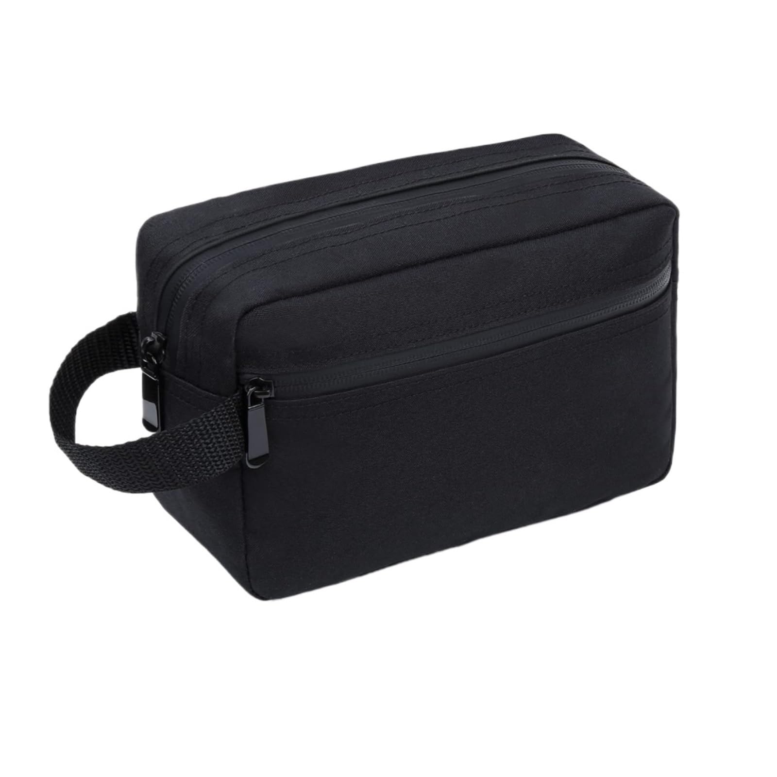 Trousse Maquillage Trousse De Toilette Trousse de Toilette de Voyage étanche, adaptée aux Accessoires de Toilette, Sac de Rangement Pliable Pochette Maquillage Femme(Black)