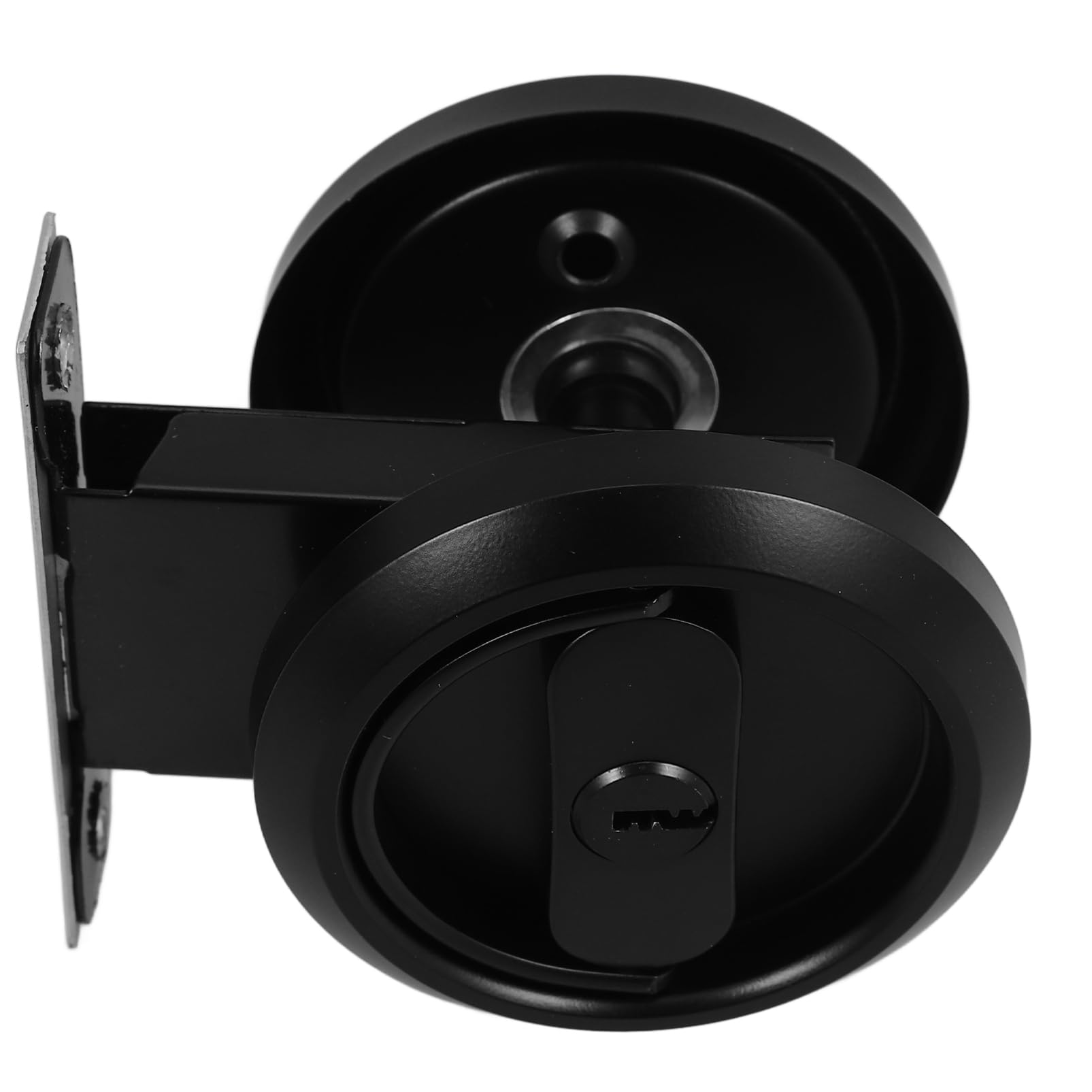 Mikikit Cerradura Empotrada de Puerta de Inoxidable Invisible Instalación para Dormitorios Baños y Cocinas Seguridad Adicional para Hogar