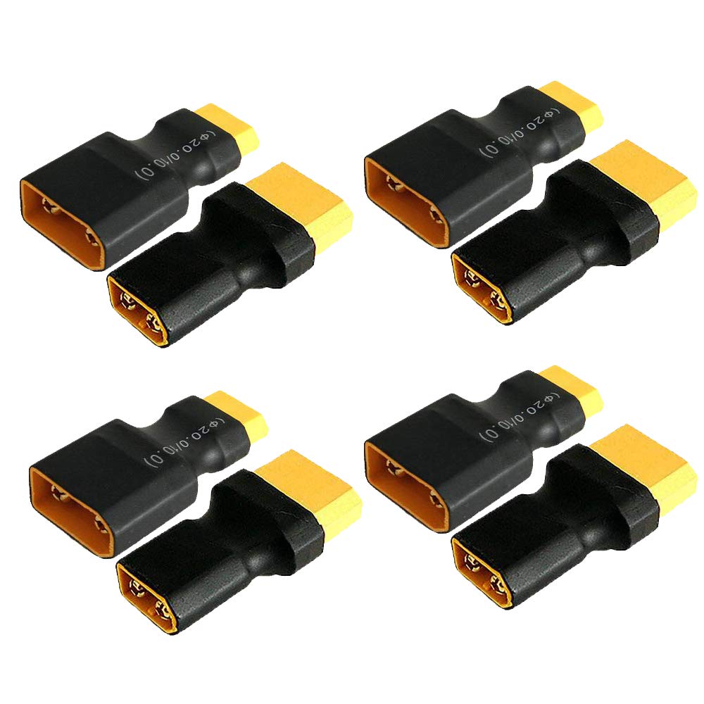 Lot De 2 Adaptateurs XT90 Vers XT60 – Mâle/femelle, Sans Soudure, Robustes, Pour Batteries LiPo RC
