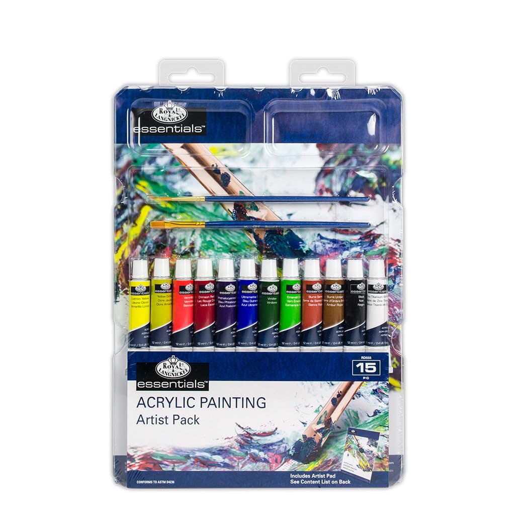 Royal and Langnickel Essentials Acrylic Painting 15 Piece Art Set