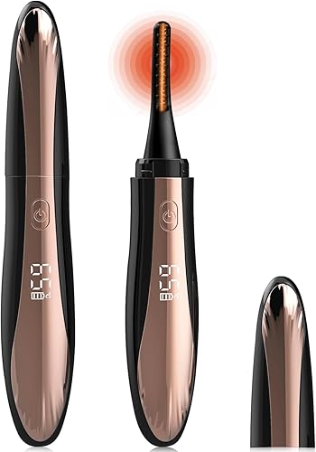 Rizador de pestañas calentado, rizador de pestañas eléctrico recargable, rizador de pestañas de ojos, elevación de pestañas, 4 modos de temperatura,