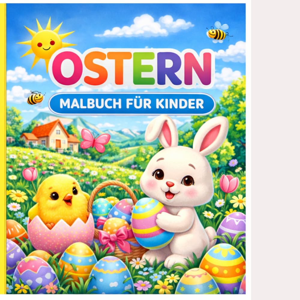 Mein Oster-Ausmalbuch: Das perfekte Ausmalbuch als Geschenk zu Ostern für Mädchen und Jungs im Alter von 4-6 Jahren. Über 20 Motive - für Stressabbau, Konzentration, Entspannung und Kreativität
