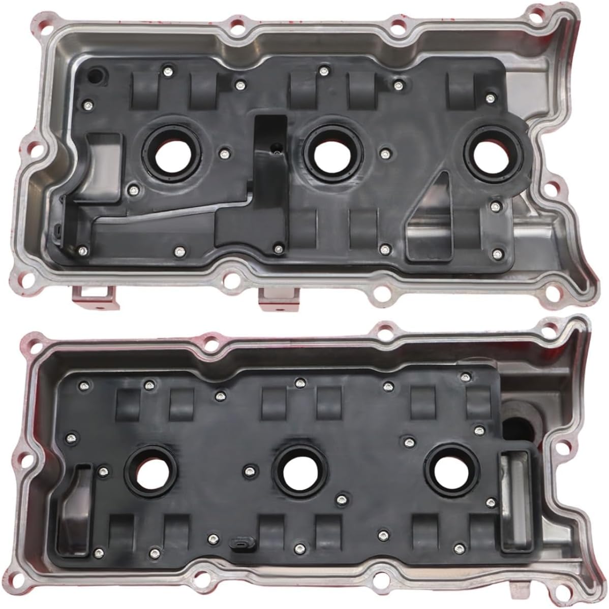 Aluminum Valve Cover Compatible with Pathfinder Frontier NV1500/NV2500/NV3500 4.0L V6 2005-2019 13264EA210 13264EA200 (Red)