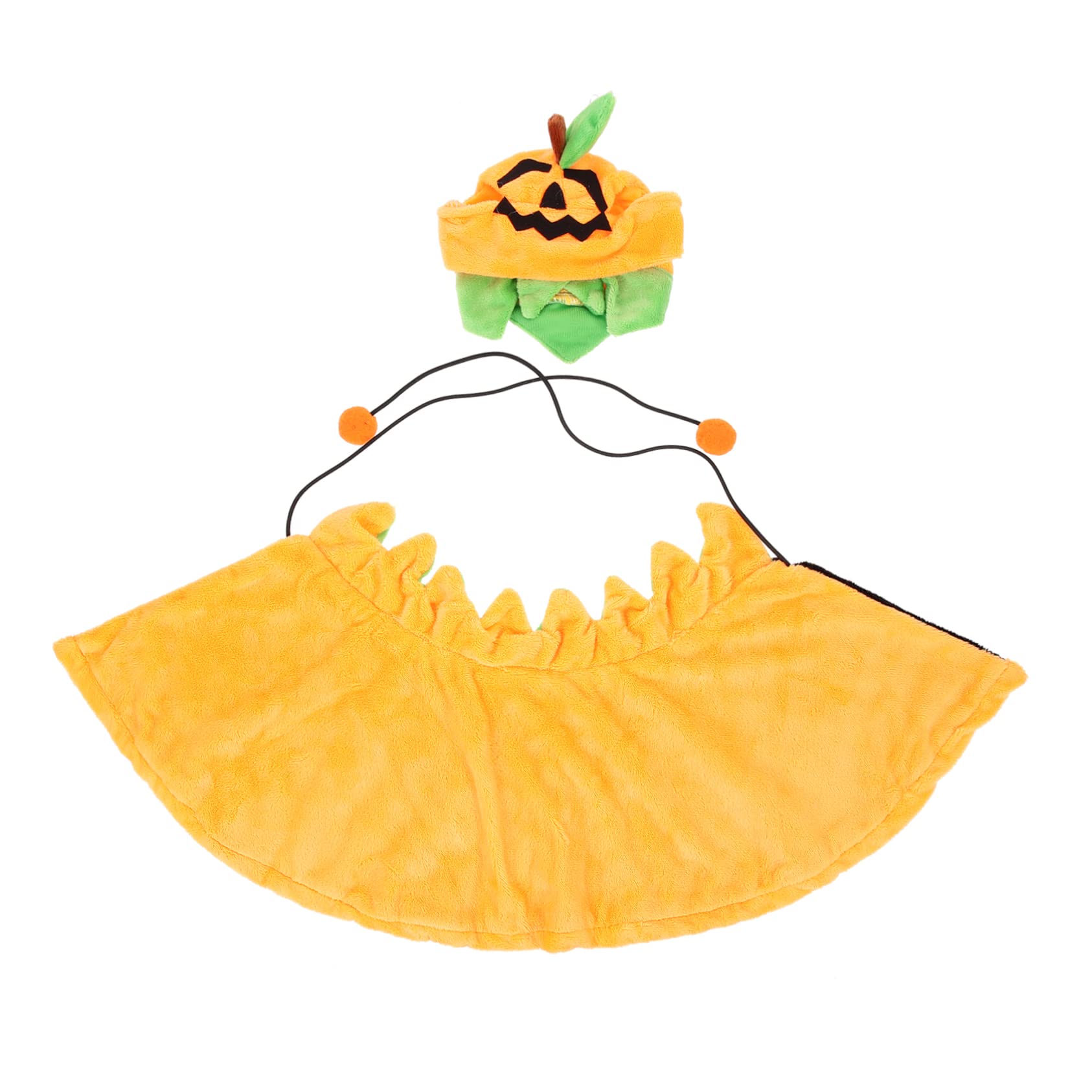 Chapeau et cape d'Halloween pour chien et chat en peluche ultra-douce Mipcase
