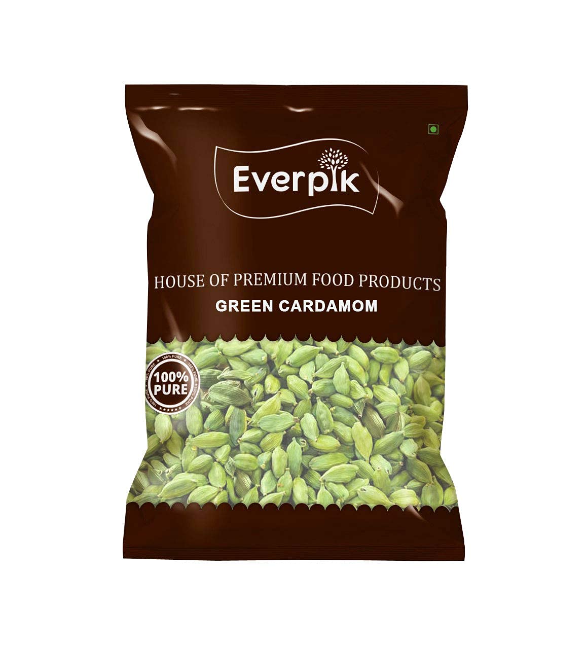 Everpik 100% Natural Premium Green Cardamom from Kerala Farms (Hari Elaichi) 200G (50G*4)