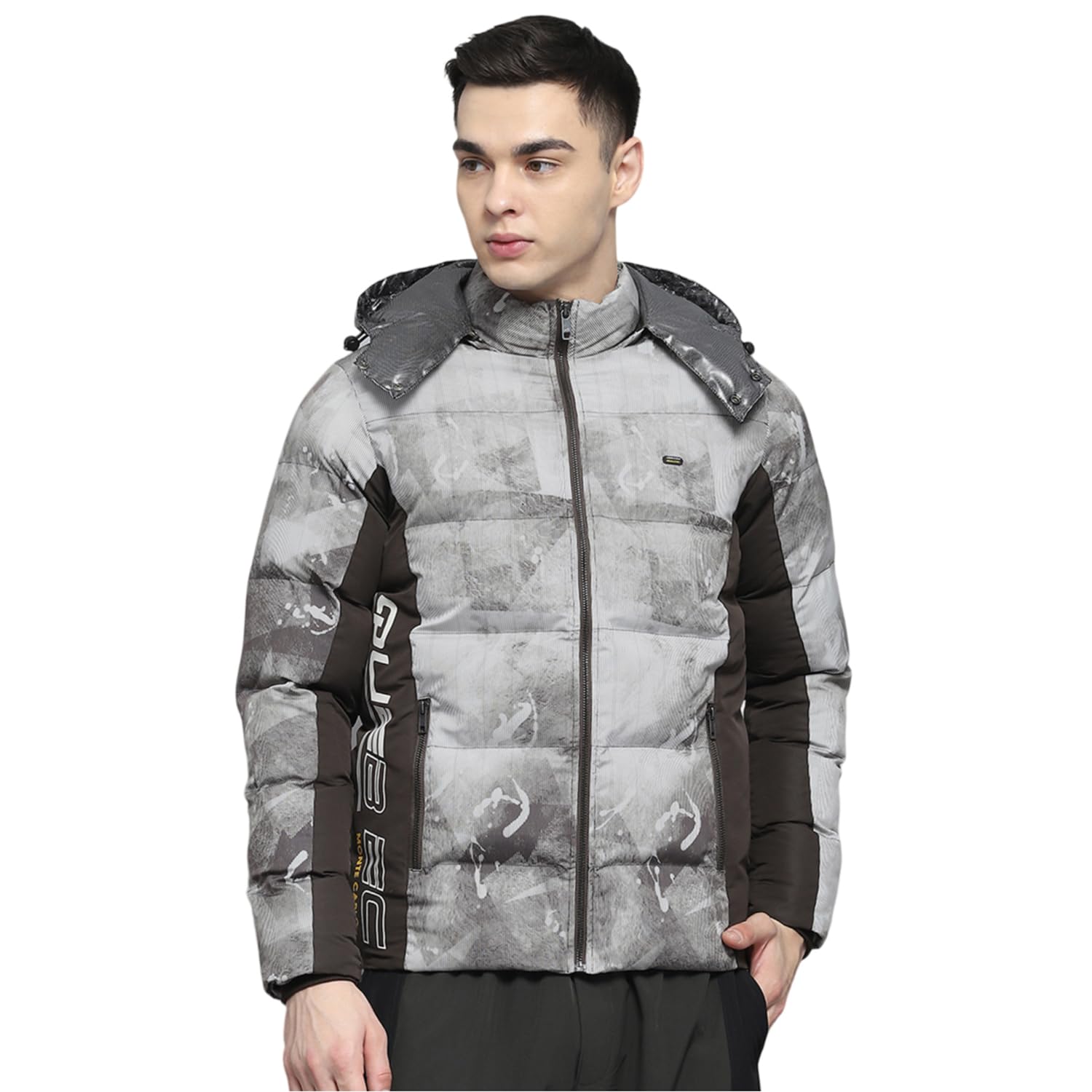 monte carlo Mens Printed Brown Detachable Hood Full Sleeve Jacket-picture-54