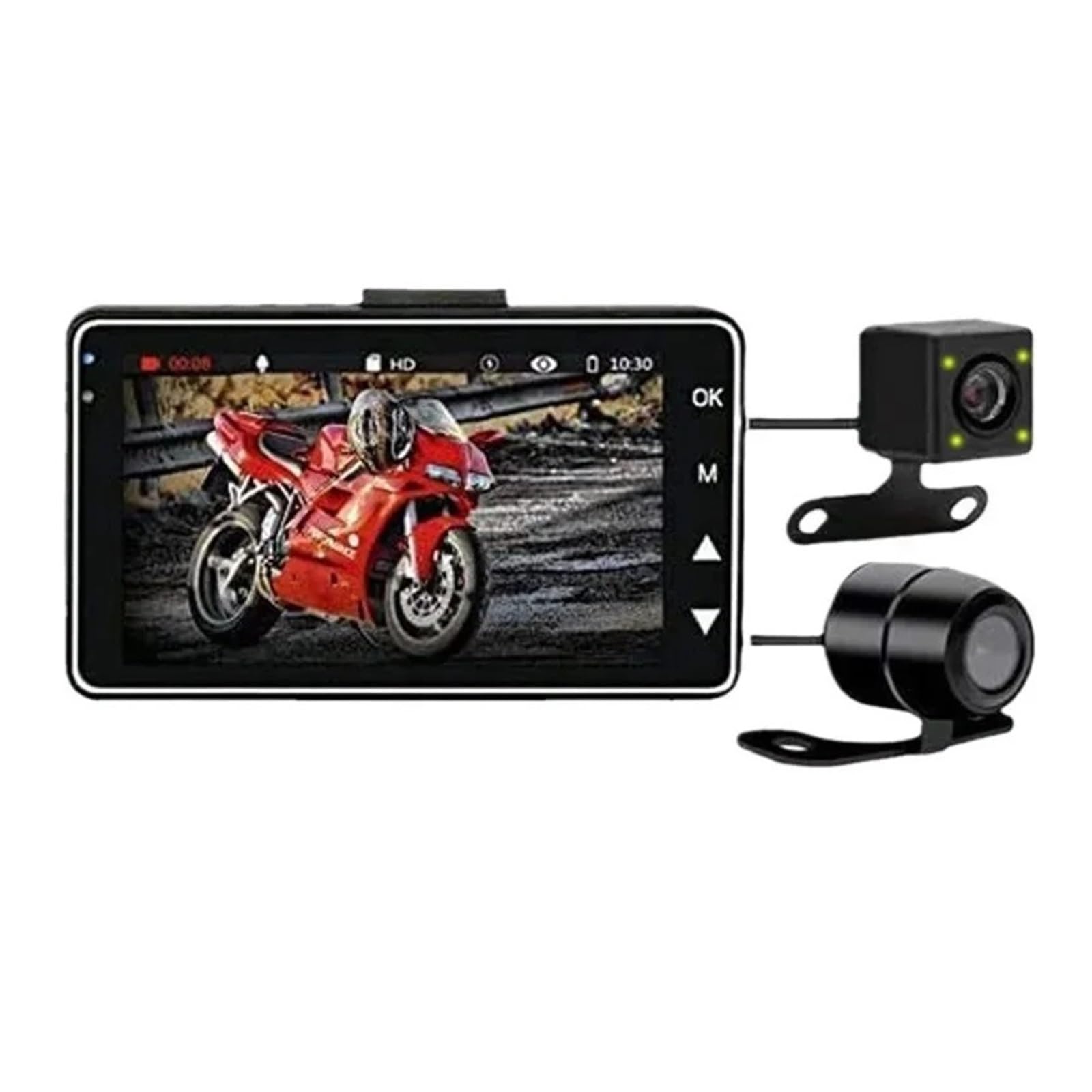 Enregistreur de conduite de moto, double objectif, for scooter électrique, double enregistrement avant et arrière, caméra haute définition