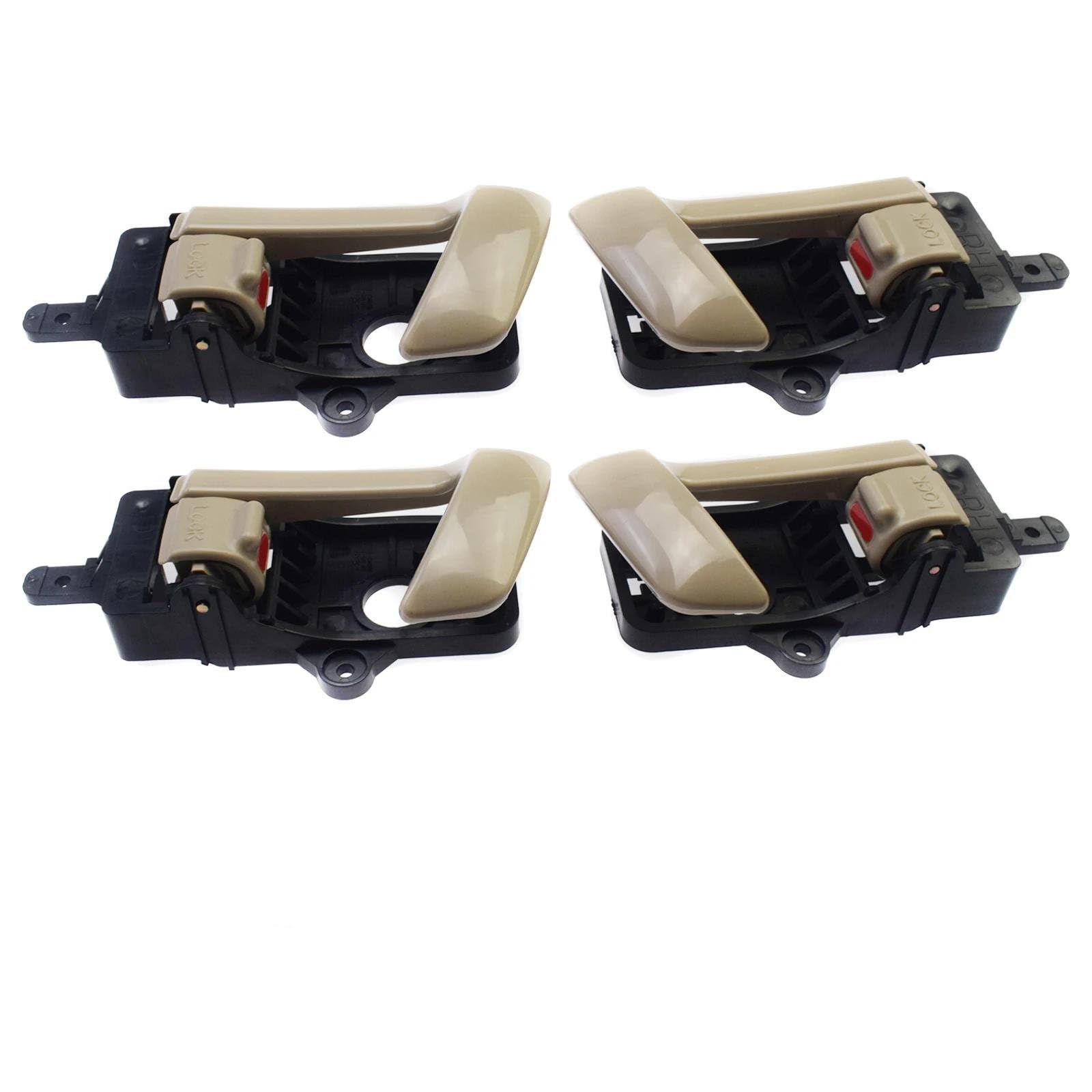 DTSGCX 4PCS Car Left Right Interior Inside Door Handle for Hyundai for Santa Fe 2007-2012 82620-2B000