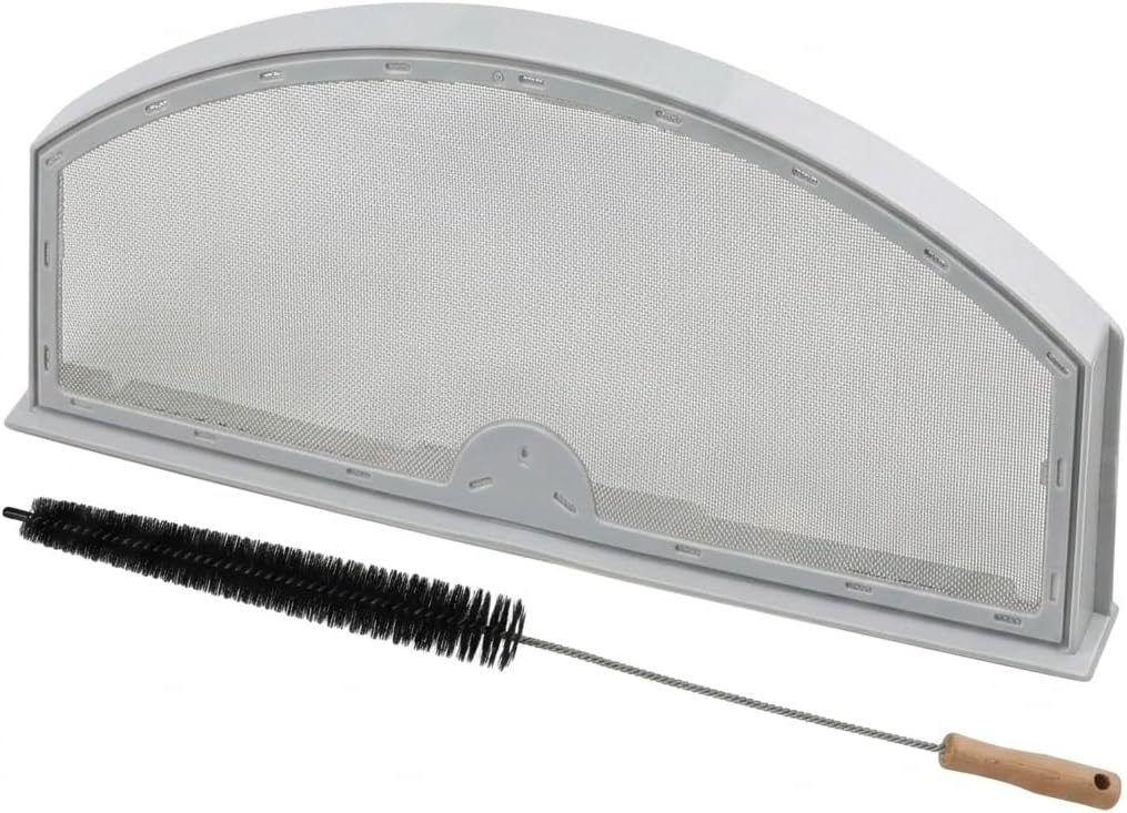 Dryer Lint Trap Replacement Screen ABS Frame Steel Mesh Grey