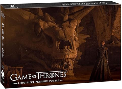 USAOPOLY Game of Thrones 1000 قطعة بريميوم لغز الباليه الفزع الأسود | لعبة مرخصة رسميًا من عروش البضائع | ساعات من المرح لجميع الأعمار!