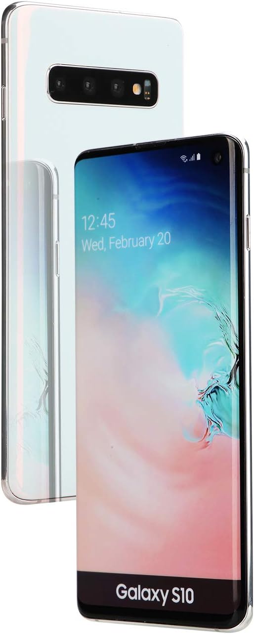 Dummy Phone for Samsung Note 10 S10 Fake Phone Model Replica Non-Working Colored Screen 1:1 Scale (S10 Prism White)