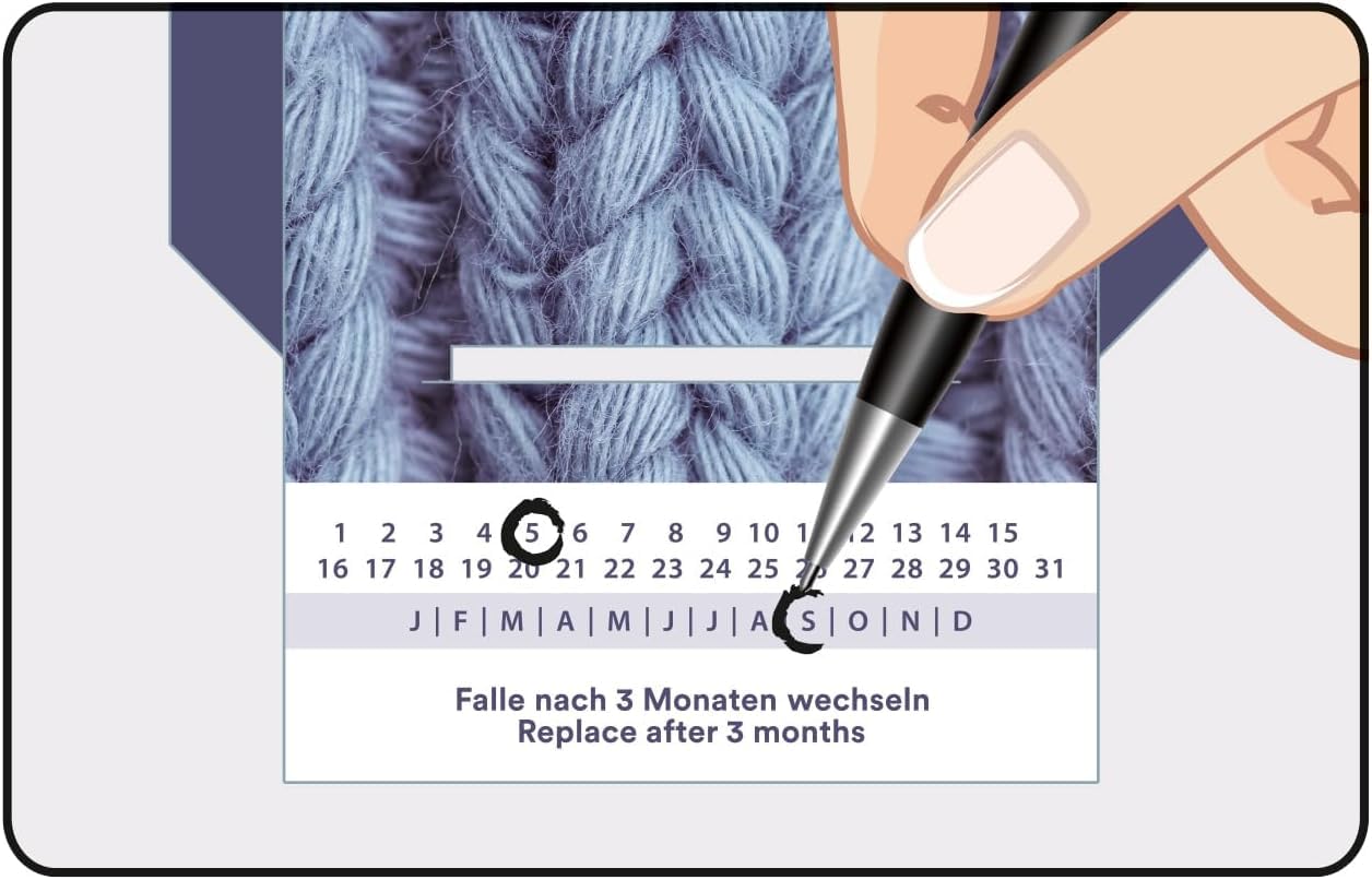 AEROXON Lot de 12 pièges à mites pour vêtements - Pour une protection efficace contre les mites dans l'armoire, les vêtements - Moyen contre les mites dans la maison - Protection fiable et durable