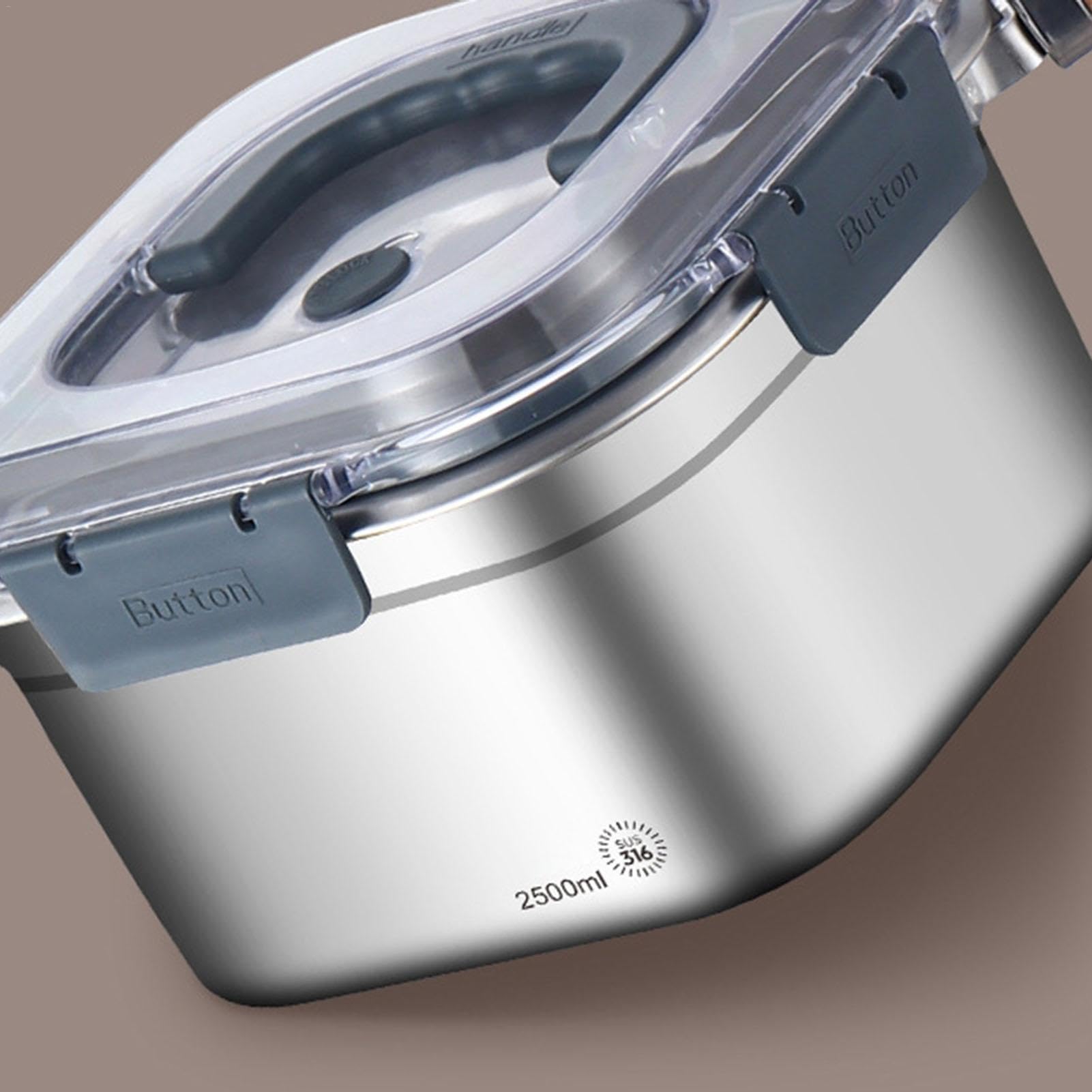 Juego de utensilios de cocina de camping – Olla de acero inoxidable 316 de | 2500 ml | Olla cuadrada de senderismo para camping, sartén multifuncional y antiadherente, equipo de camping para mochileros