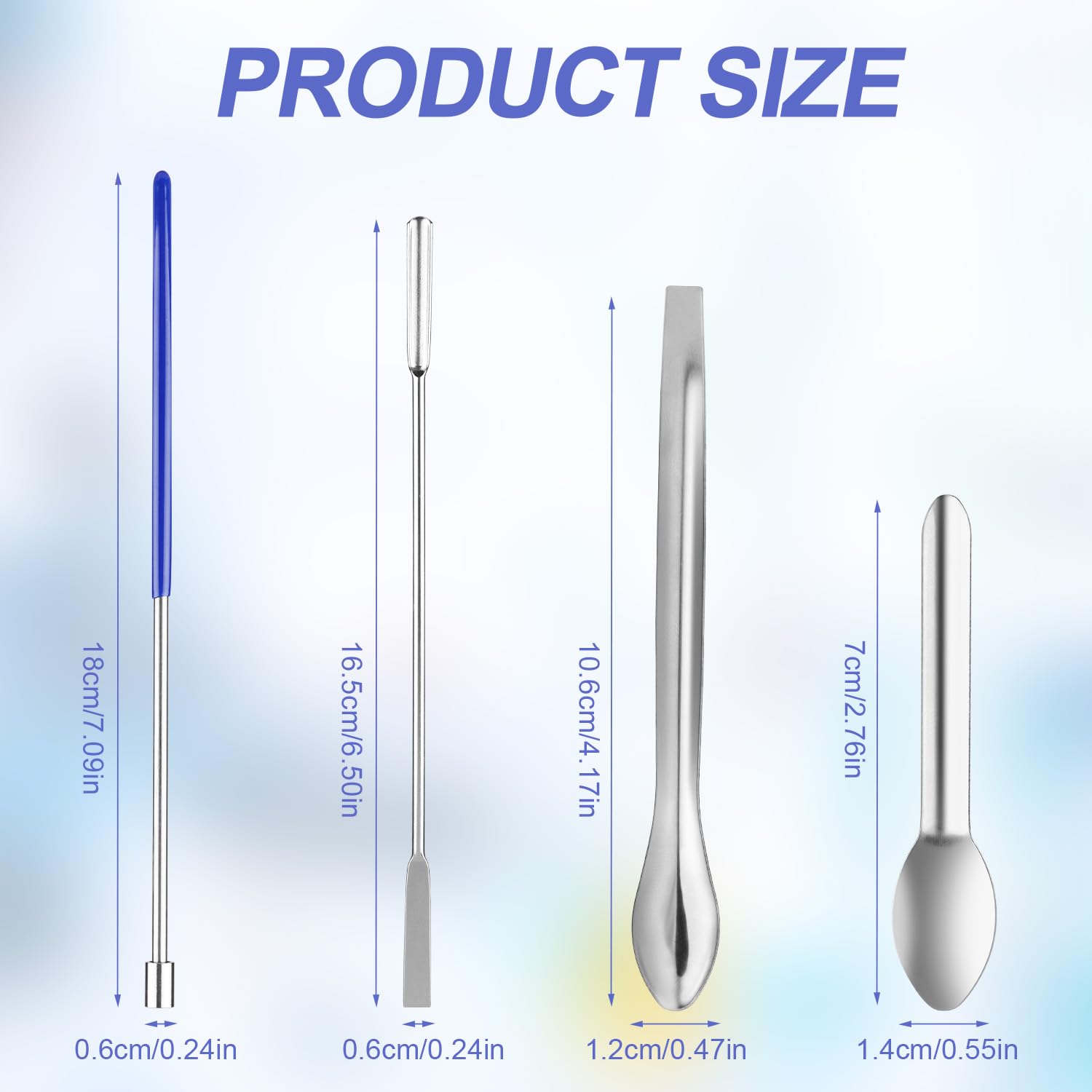 4pcs Cap Filling Machine Kit, Encapsulation Kit Includes U-Shaped Spatula Small Spoons Fine Particles Tamper Gelcap Filler for Medication and Supplements