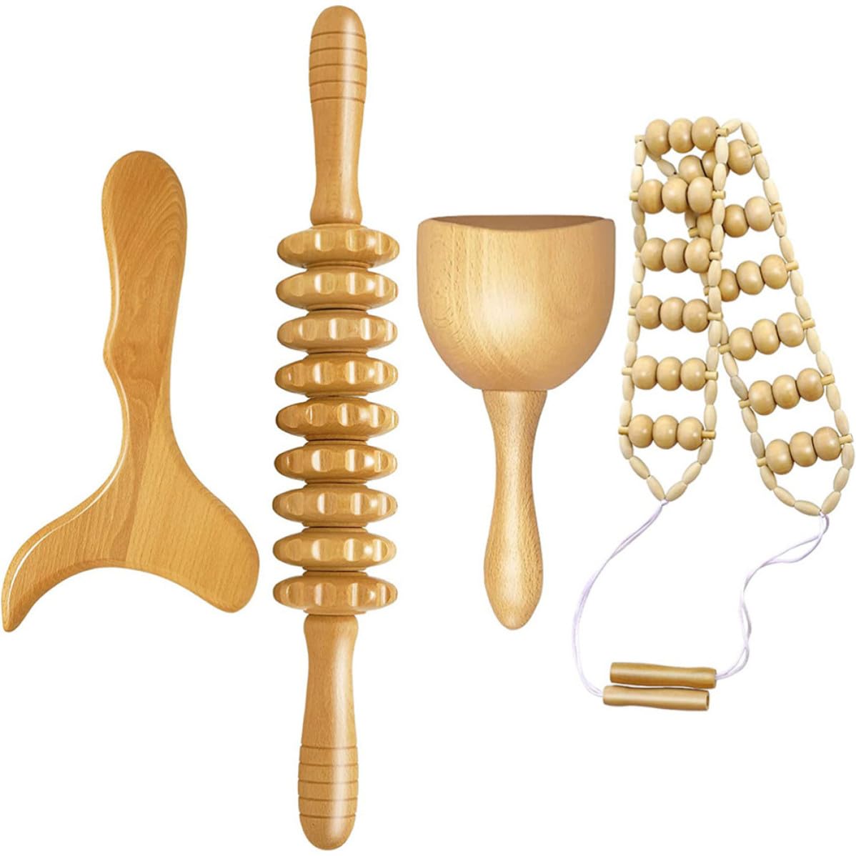 4 Stück Manuelles Rollenmassagegerät zur Schmerzlinderung Geruchlos Glatte Oberfläche für Heimgebrauch