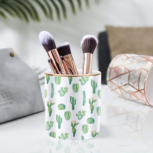 Miniatura 7 de WAVEYU Portaplumas Portlápices, Soporte Multiusos para Escritorio, Vaso para Lápices para Niñas Niños Niños, Organizador de Escritorio de Cerámica