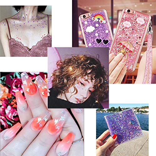 EBANKU 3D Schmetterling Nail Art Glitter Pailletten, 6 Farben Nail Art Holographic Pailletten Schmetterling Glitzer… – Bild 8