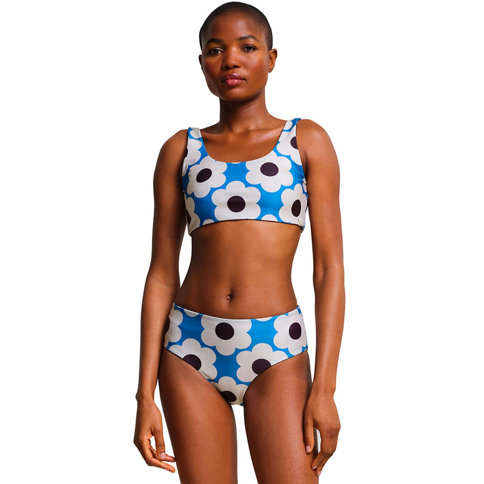 Regatta Womens Orla Kiely Reversible Swimming Costume Bikini - Blue Daisy - 16