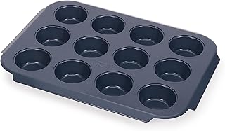 Joseph Joseph Nest™ Bake 12-Cup Non-Stick Muffin Tray, Carbon Steel, Eas...
