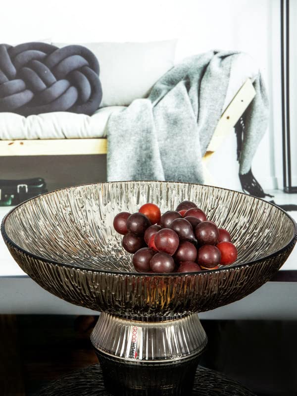 Image of Goodhomes Glass Fruit Bowl Ex6001-10B-L15, 1000 ML,Transparent
