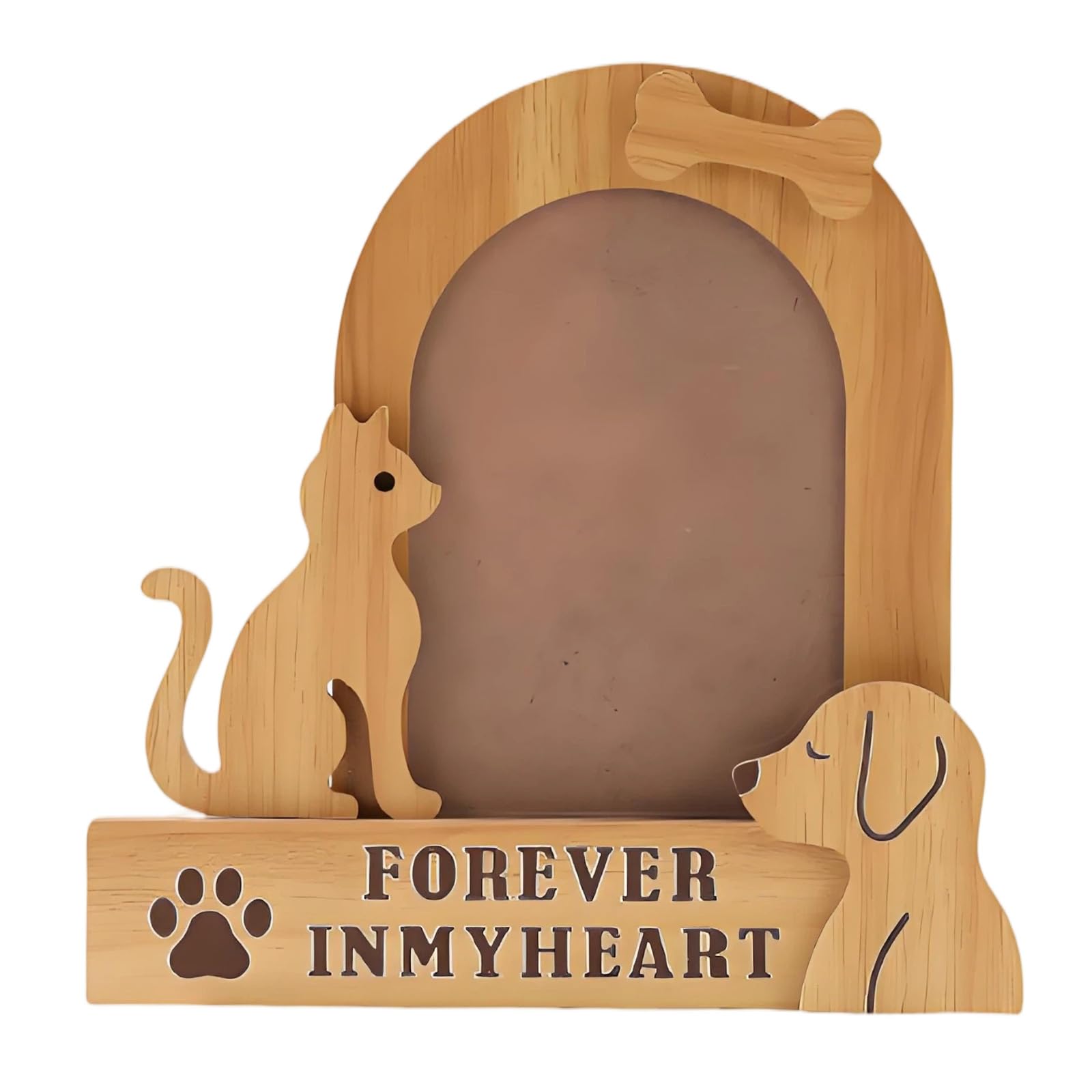 Limtula Handcrafted Wooden Pet Memorial Frame Showcasing Your Beloveds Cats and Dogs Photos Decors Loss Sympathy Gift Loss Sympathy Gift