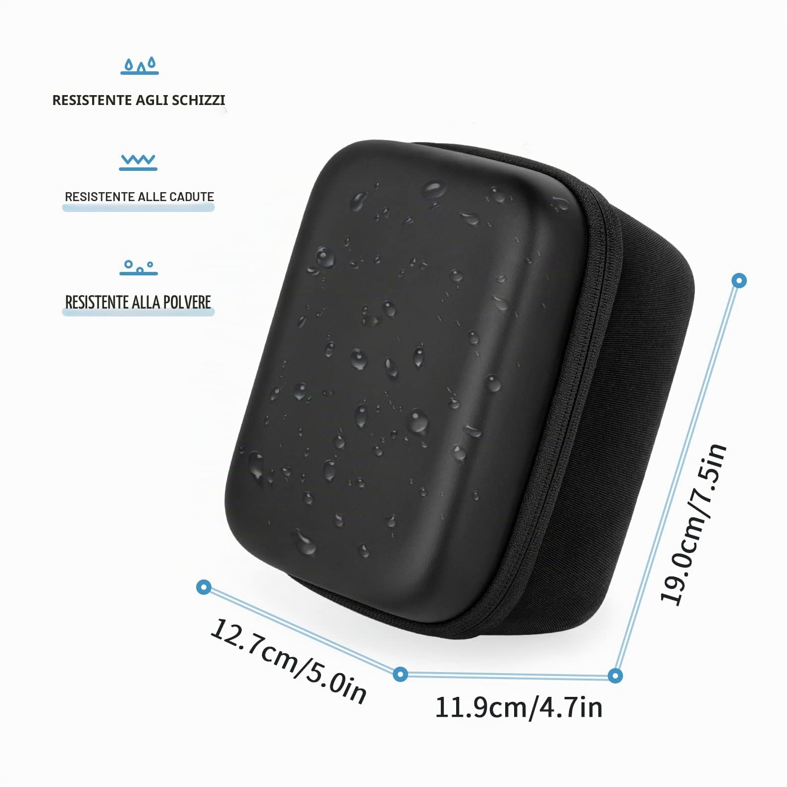 Yinke Custodia per Polaroid Originals Onestep 2 /Onestep+/ Now Fotocamera Istantanea I-Type,Borsa Protettiva Cover Case (Nero) (Album+custodia Nero)