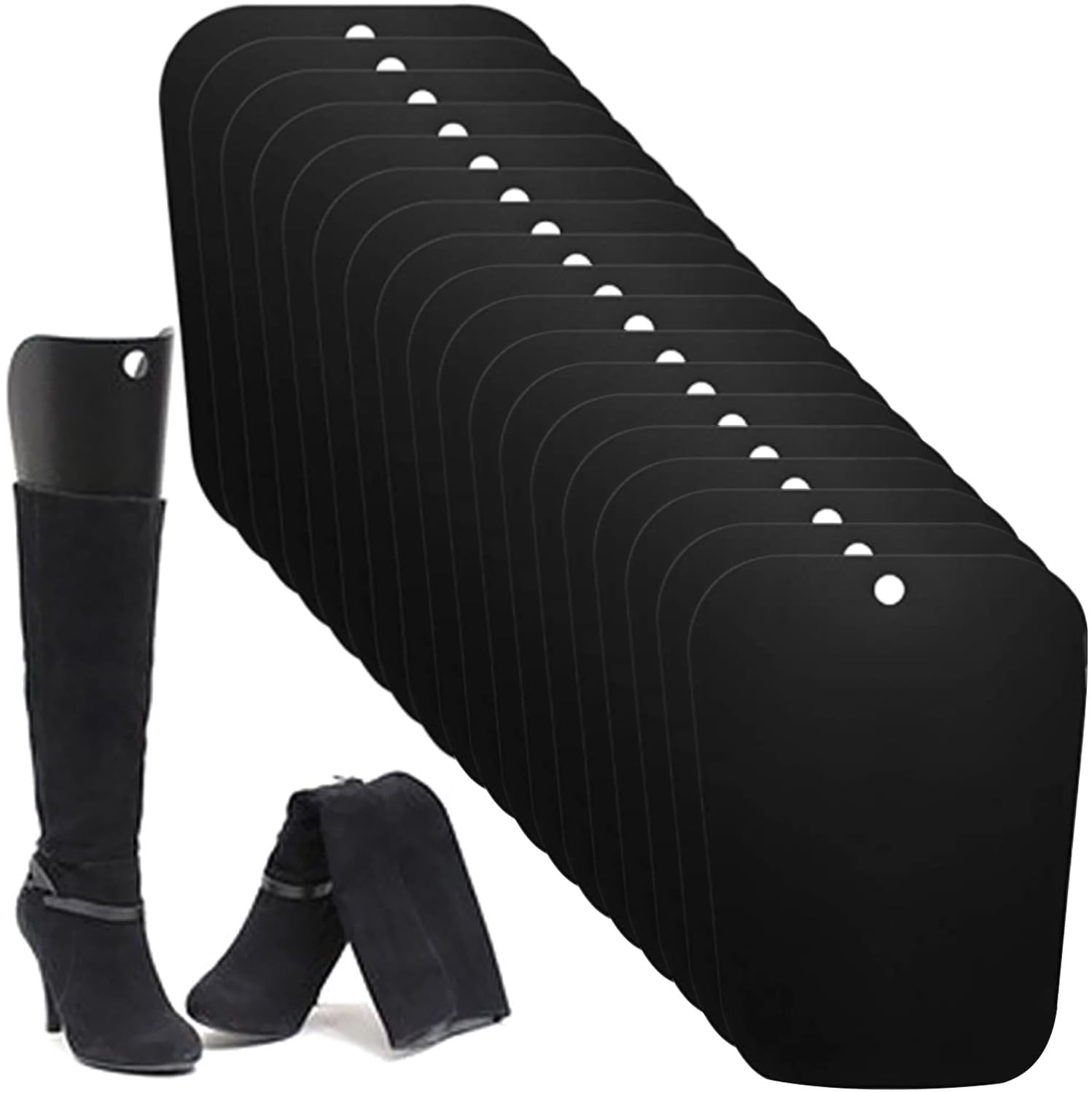 Tensor de botas, 20 piezas de tensor de botas con forma de insertos reutilizables, insertos para botas de pie, para mantener las botas en posición vertical para evitar arrugas para mujeres y