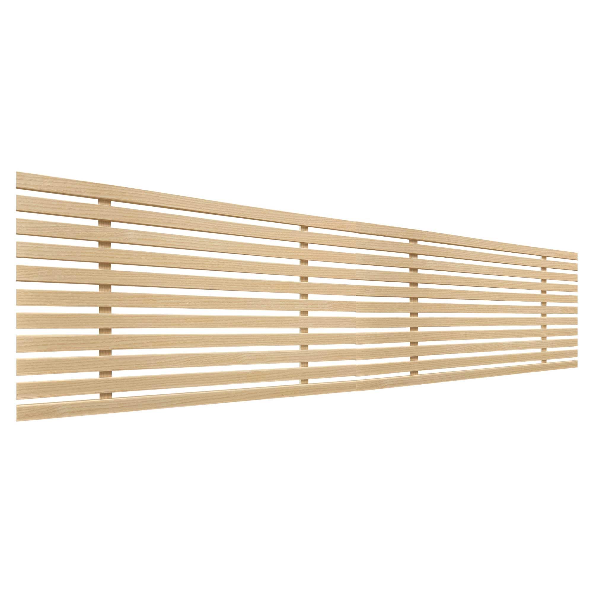 DHOME Cabecero de Madera reciclada DM Estilo Japones Cama Palets Herrajes incluidos (180cm Dual, Madera Natural)