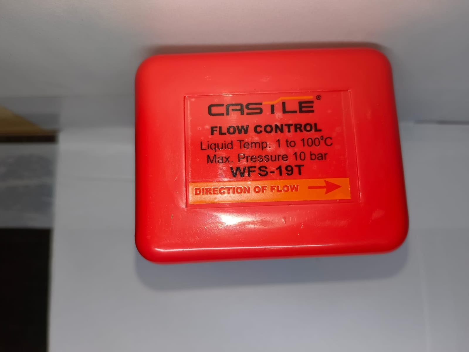 CASTLE Govind Refrigeration (PVR CONTROLS) WFS – 19 – T 2-Port Bronze/Brass Body Brass/Stainless Steel Liquid Flow Controller Flow Switch